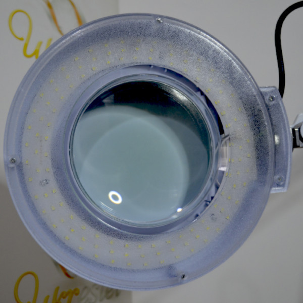 Лампа лупа підлогові на колесах на штативі з 120 LED діодами , з кришкою , збільшення 5 діоптрій . Київ - фото 5