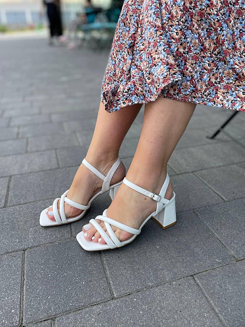 L&M Босоніжки жіночі L&M F132-5 білі (літо, еко-шкіра) (5857) Коломия - фото 1