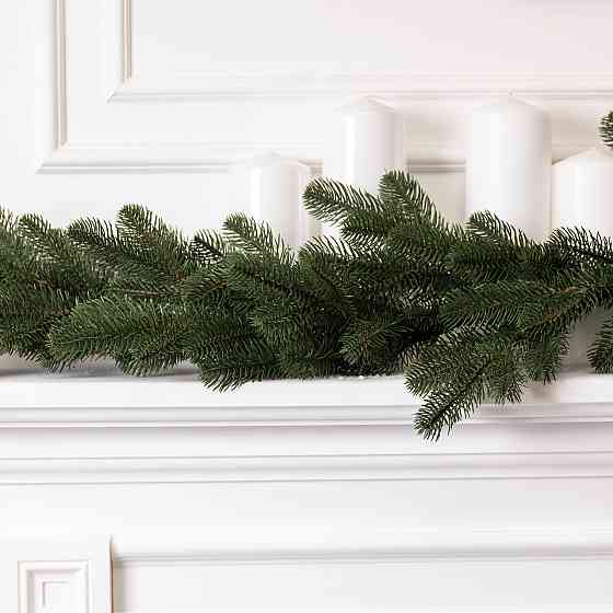 Гірлянда хвойна 2 м зелена новорічна преміум Київ