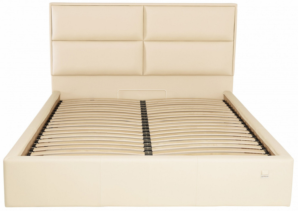 Кровать Sheffield Comfort 140 х 190 см Fly 2207 С подъемным механизмом и нишей для белья Бежевый Днепр - изображение 12