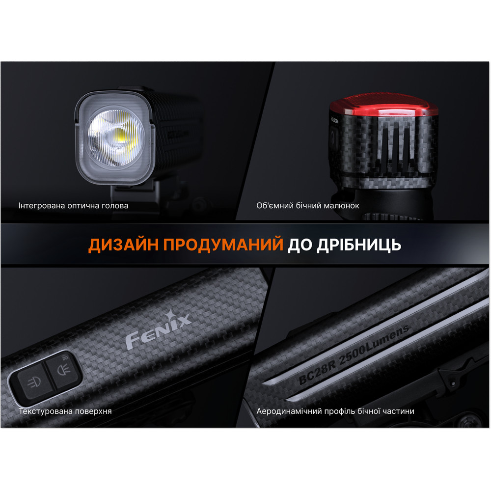 Комплект велофар (передня+задня) Fenix BC28R Киев - изображение 17