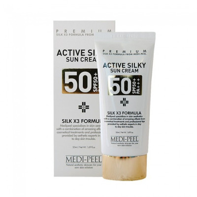Крем для лица Medi-Peel Active Silky Sun Cream SPF50+ /PA+++ 50 мл (8809409341545) Винница - изображение 1