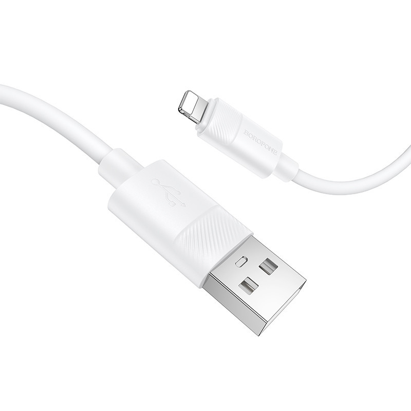 Кабель BOROFONE BX123 Leya silicone charging data cable iP White Одеса - фото 3