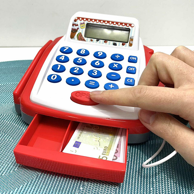 Касовий апарат іграшковий зі сканером та терміналом та продуктами (6113A-15A) Чернигов - изображение 5