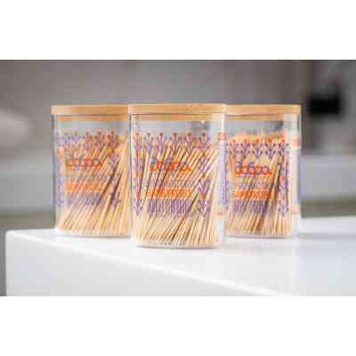 Зубочистки Добра Господарочка Бамбукові Колекція Вибійка 350 шт. (4820086524018) Вінниця