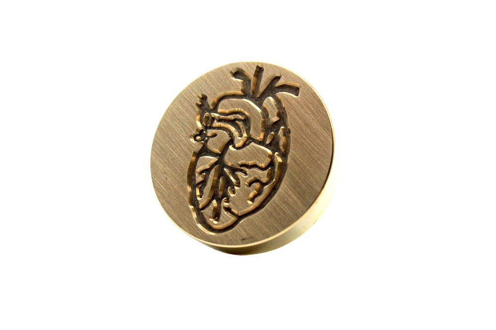 Набір з 5 латунних кліше для сургучного відтиску, 30 мм, гвинтове кріплення Київ - фото 2