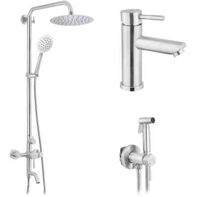 Душовий гарнітур Kroner Edelstahl Klassisch-ESG063 + змішувач Edelstahl Klassisch-ESG010 + змішувач Edelstahl Klassisch (CVS30192) Вінниця