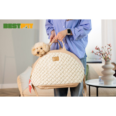 Переноска для тварин MISOKO&amp;CO 40x22x35 см світло-коричнева (YIWUMSK70165) Вінниця - фото 7