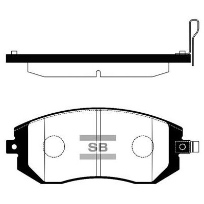 Гальмівні колодки HI-Q SP1367 Вінниця - фото 1