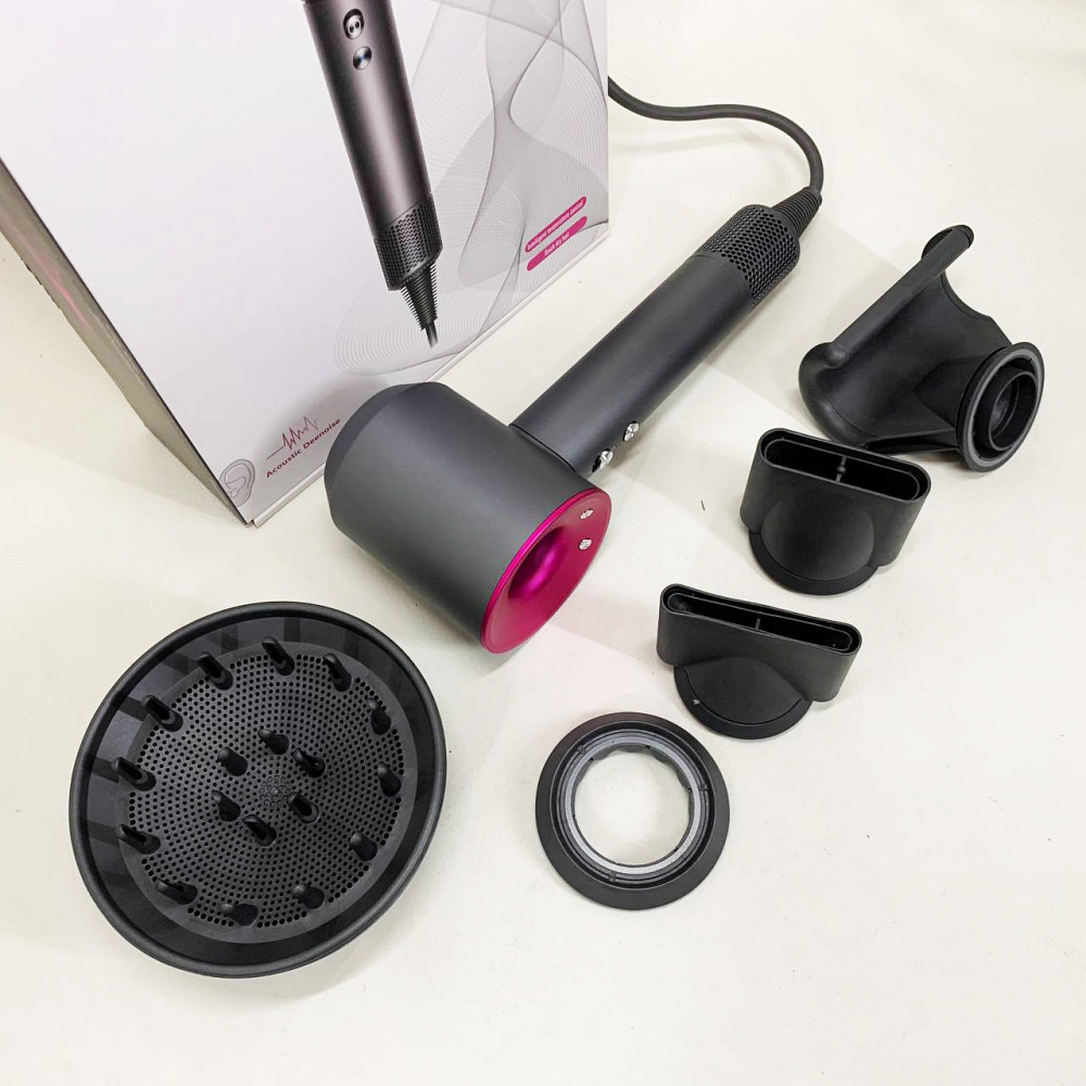 Електрофен з насадками, Фен для волосся з режимами Фен регулюванням температури і потоку повітря YF-65 Львів - фото 3