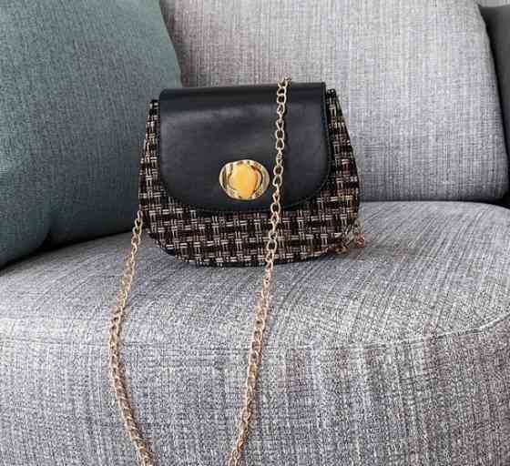 Жіноча сумка у стилі Ретро (чорна) Вінниця