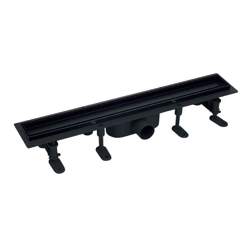 Душевой трап MIXXUS DRAIN-06-30 BLACK с пластиковой основой и нержавеющей накладкой 70x300 мм (MI6526) Харьков - изображение 1