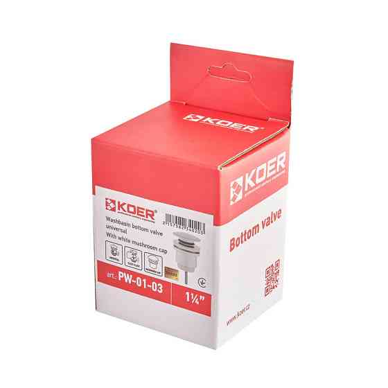 Донний клапан для умивальника Koer PW-01-03 1 1/4''     ( KR3402 ) 22619 Харків