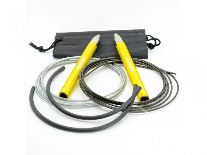 Скакалка швидкісна на підшипниках алюмінієва MadMax MFA-286 Speed jump rope Yellow Каменское - изображение 2