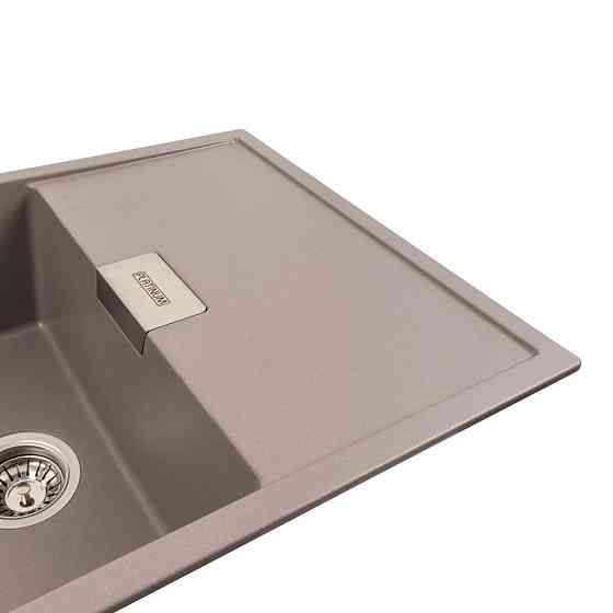 PLATINUM Гранітна мийка для кухні Platinum 8650 DIAMOND матова Дюна Київ