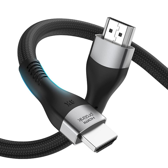 HDMI кабель 2.1 8K 60Гц 1.8м Prolink, кабель HDMI-HDMI для ТВ, монитора, ПК, PS5, Xbox Киев - изображение 1