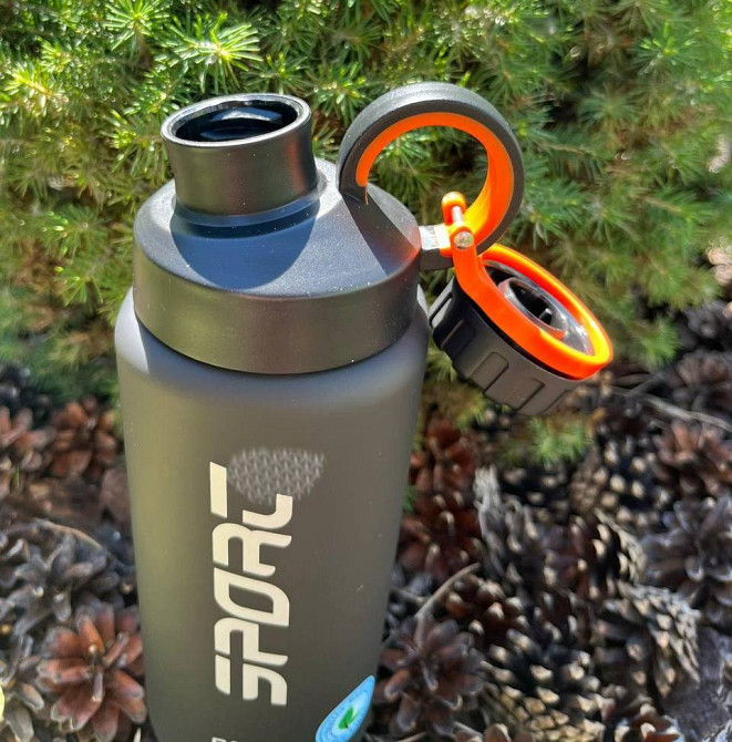 Пляшка для води CASNO 800 мл KXN-1242 Чорна Каменское - изображение 9