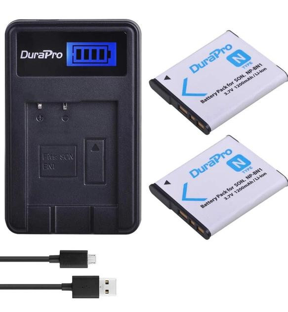 Комплект акумуляторів DuraPro NP-BN1 для Sony Cyber-shot + LCD USB зарядний пристрій Луцк - изображение 4