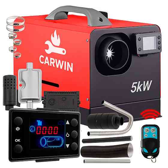 Автономний дизельний обігрівач (Webasto) CARWIN 5 кВт (12В/24В/220В) з LCD-дисплеєм та пультом ДК Київ