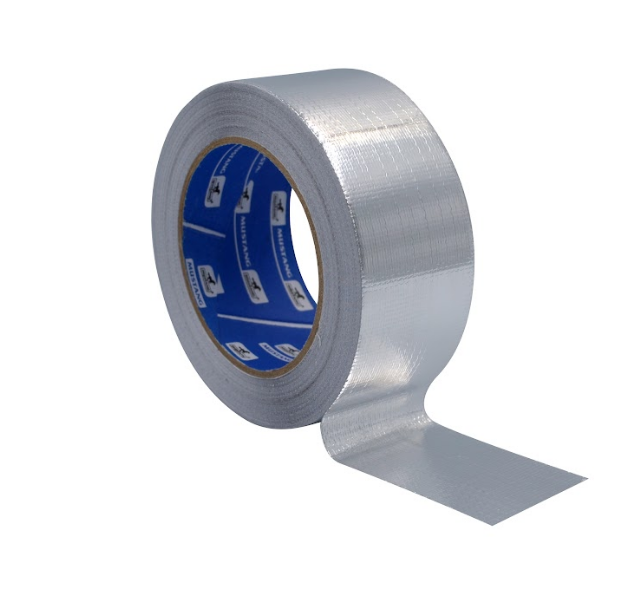 Стрічка клейка армована 50мм*25м 180мкм срібна Мустанг Житомир - фото 2