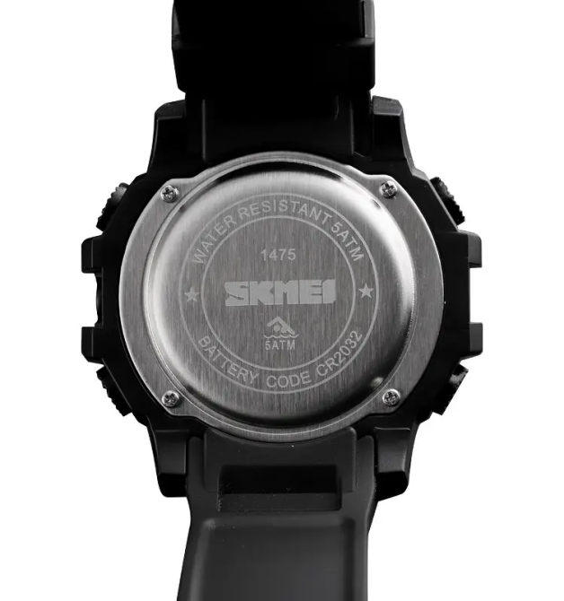 Мужские спортивные часы Skmei 1475 Золотистый Винница - изображение 5