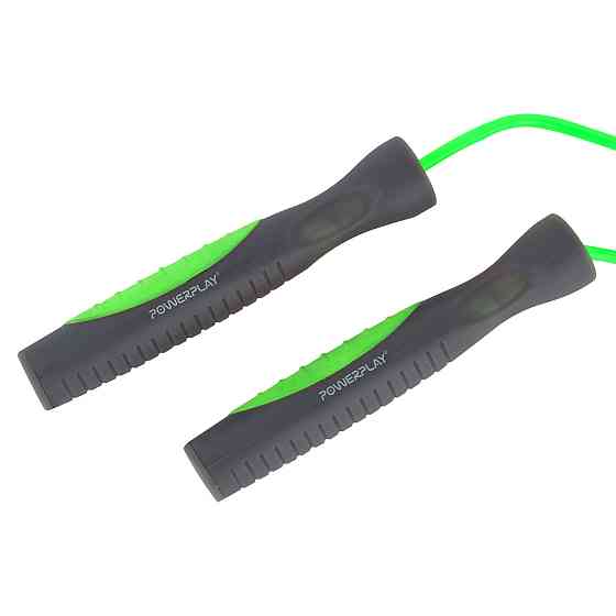 Скакалка спортивная PowerPlay 4204 Classic Jump Rope Зеленая (2,7m.) Киев