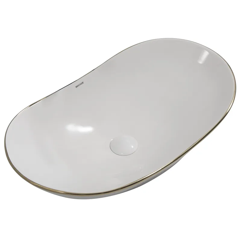 Раковина накладна MIXXUS PREMIUM WAVE-0105 EDGE GOLD 620х360х160mm   ( MP6557 ) 35856 Харків - фото 1