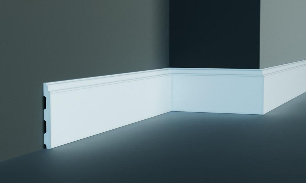 Плинтус гладкий полиуретановый Harmony M 206 Днепр - изображение 1