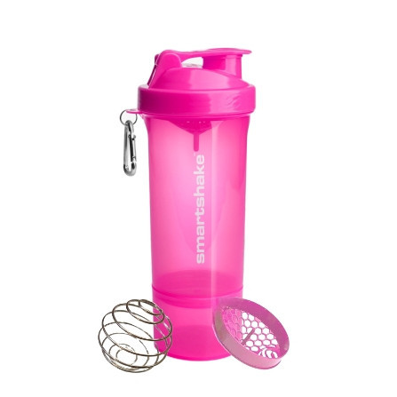 Шейкер спортивний SmartShake Slim 500ml Neon Pink Кам'янське - фото 1