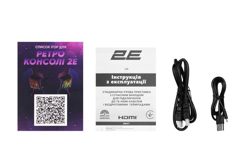 Ігрова консоль 2E 16bit HDMI (2 бездротових геймпада 913 ігор) (2E8BAVWD288) Ні Харьков - изображение 4