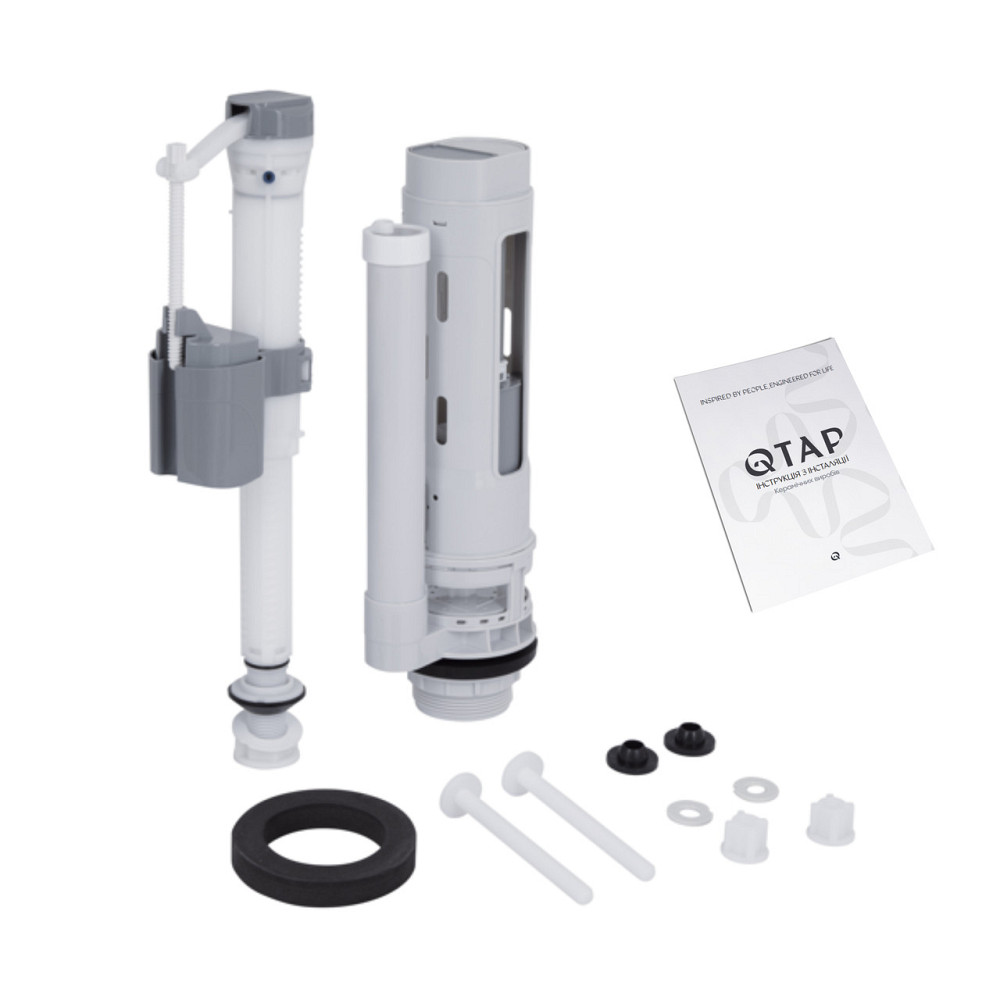 Унітаз-компакт Qtap Cardinal Ultra Quiet безобідковий із сидінням Soft-close QT04222168AUQ3W Київ - фото 19
