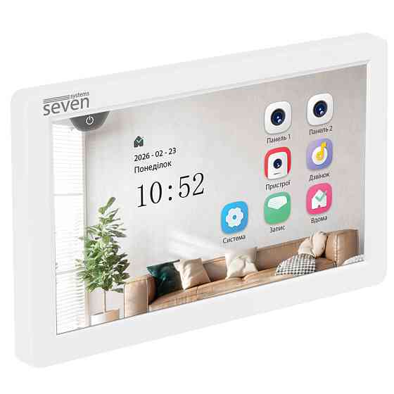 Відеодомофон 7 дюймів SEVEN DP-7570 FHD IPS white Київ