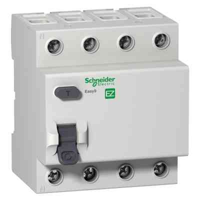 Дифференциальный автоматический выключатель Schneider Electric EZ9 4P 63A 30mA (EZ9R34463) Винница