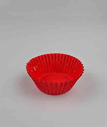 Тартолітка для кексів 6А кругла червона D45 H25 (100 шт.) (1 уп.) Харків