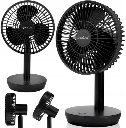Вентилятор настольный беспроводной MalTec черный (Польша) Киев