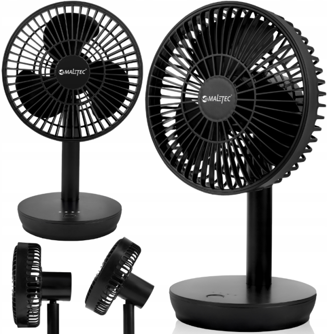 Вентилятор настольный беспроводной MalTec черный (Польша) Киев - изображение 1