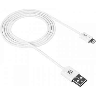 Дата кабель USB 2.0 AM to Lightning 1.0m White Canyon (CNE-CFI1W) Вінниця
