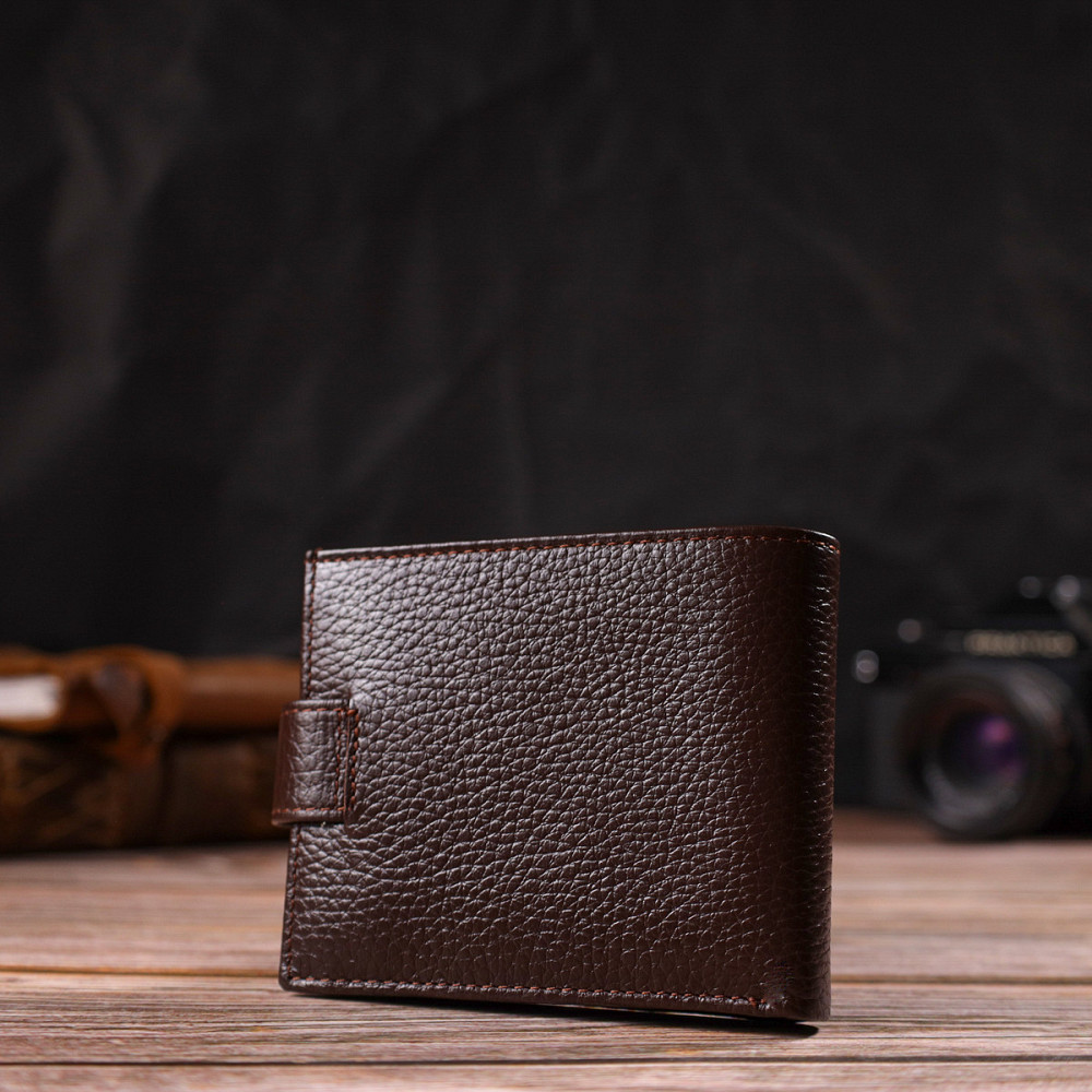 Идеальное портмоне для мужчин из натуральной зернистой кожи CANPELLINI 21881 Коричневое Киев - изображение 10