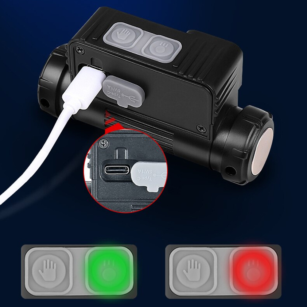 Налобный фонарь с датчиком движения BL-123 XPE+COB / Магнитный фонарик с красным фонариком для рыбалки Киев - изображение 6