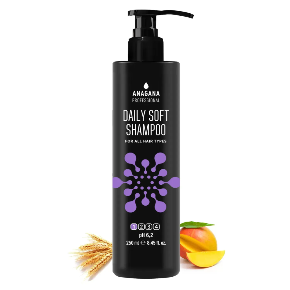 Шампунь "Щоденний м'який" для всіх типів волосся ANAGANA 250 мл Київ - фото 2