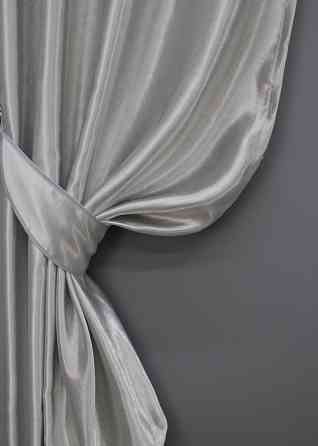 Комплект готовых штор VR-Textil Блэкаут № 172ш Серый с синим 100х250 см 2шт (31-665) Киев