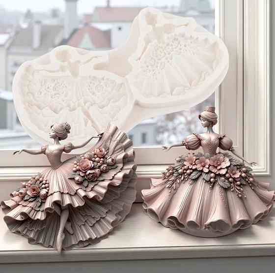 Силиконовый молд Балерина 171 наа 90 мм серый Киев