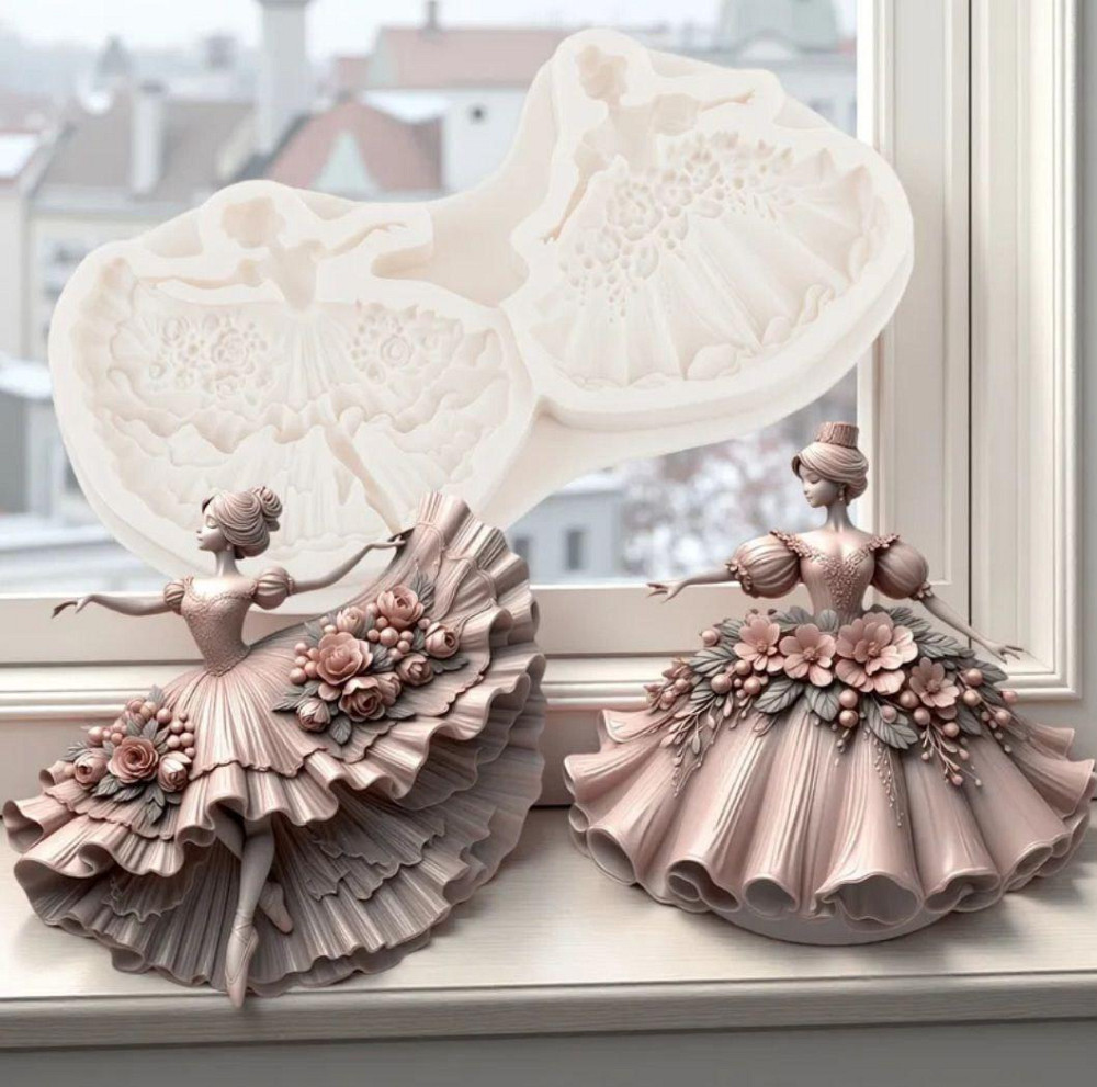 Силиконовый молд Балерина 171 наа 90 мм серый Киев - изображение 3