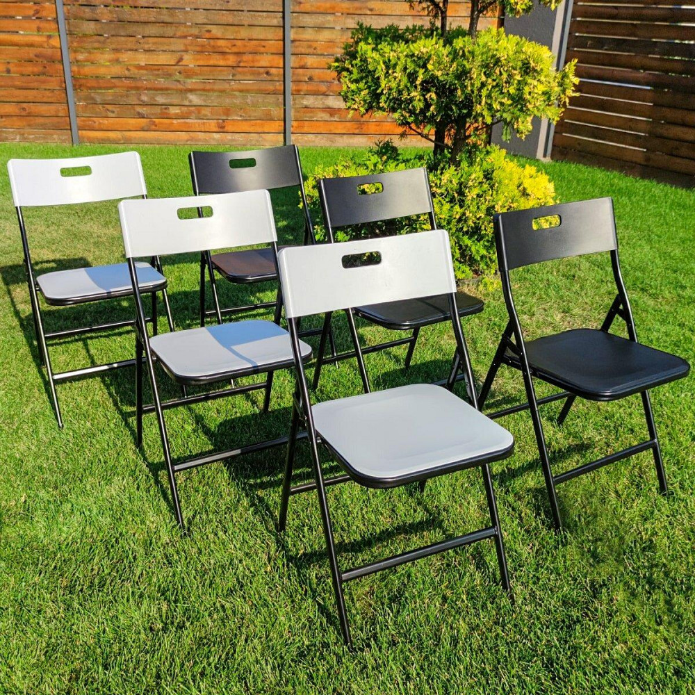 Складний стілець 46х42,5х86см Білий SW-00001610 Київ - фото 6