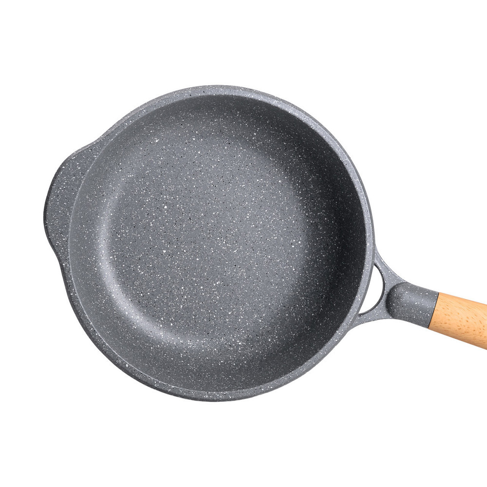 Сотейник 2,7 л с мраморным покрытием Ø 24 см серый Киев - изображение 2