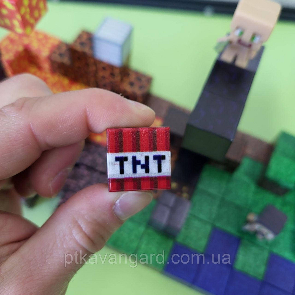 Магнітний конструктор Minecraft два біоми 164 магнітних блоків + 5 фігурок Dream World LZCK 078 Хмельницький - фото 3