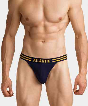 Трусы мужские танга Atlantic 3MP-103 Желтый, S Киев