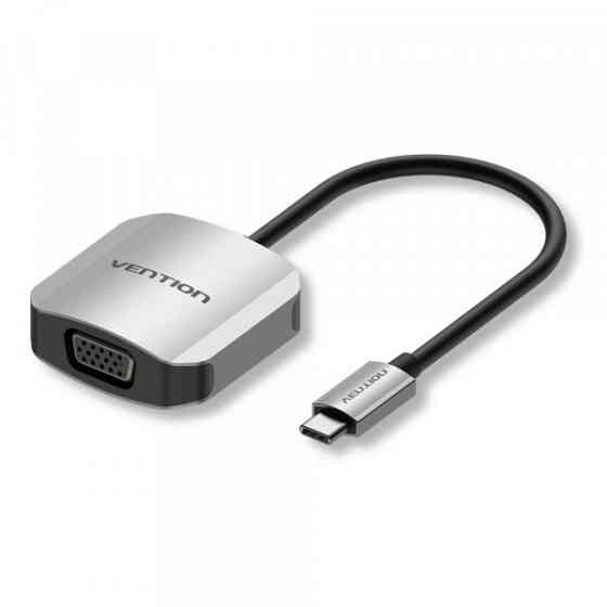Перехідник USB3.1 Type-C --> VGA (F), 1080p 60Hz, кабель 0.15м, Vention (TDFHB) Київ