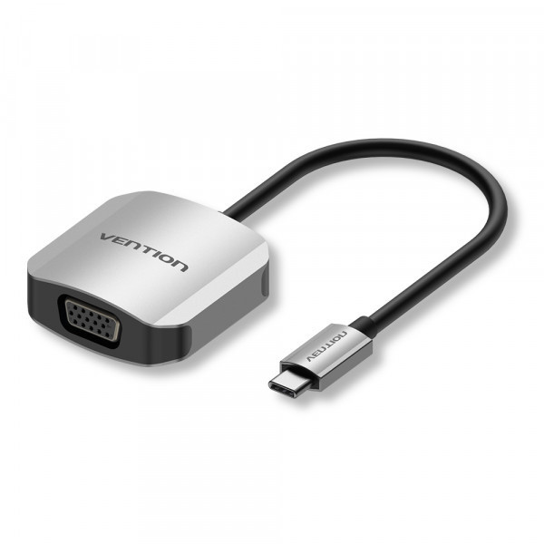 Перехідник USB3.1 Type-C --> VGA (F), 1080p 60Hz, кабель 0.15м, Vention (TDFHB) Київ - фото 1