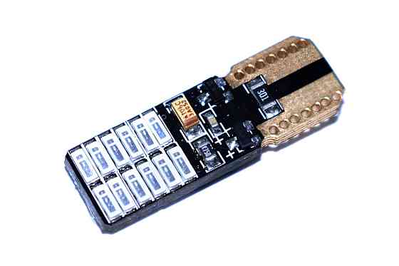 Світлодіодна лампа AllLight T10 24 діоди 4014 W2,1x9,5d 12 V BLUE + обманка та драйвер Харків